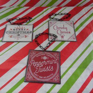 Ornaments Holiday Metal Ornaments Set of 3 NWOT